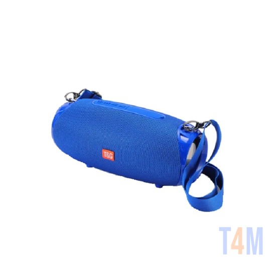 ALTAVOZ INALÁMBRICO T&G TG-534/TG534 FM/AUX/USB/TARJETA DE MEMORIA AZUL